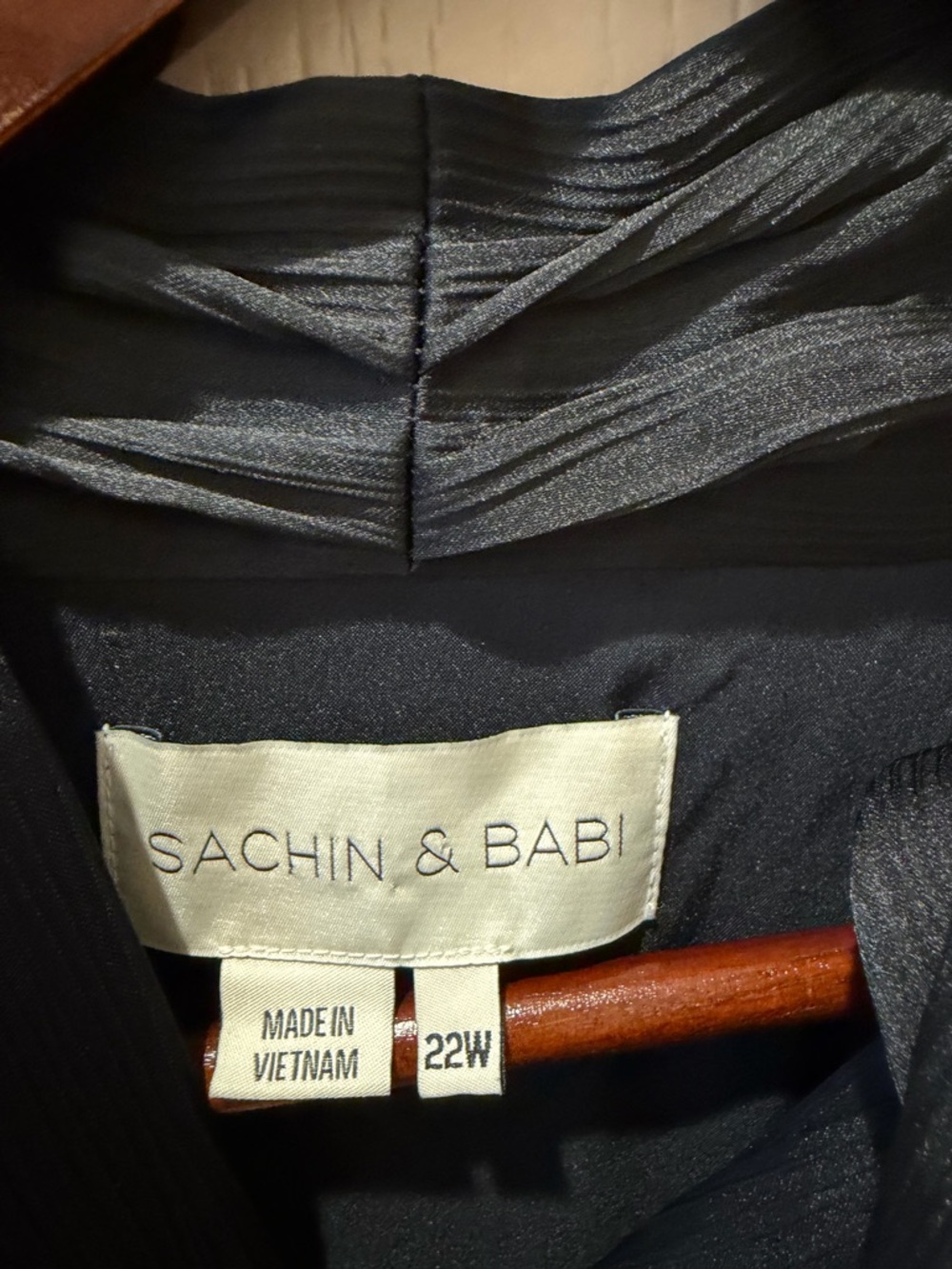 Sachin + Babi Black Halter Maxi Dress with Neck Tie - Picture 7 of 8